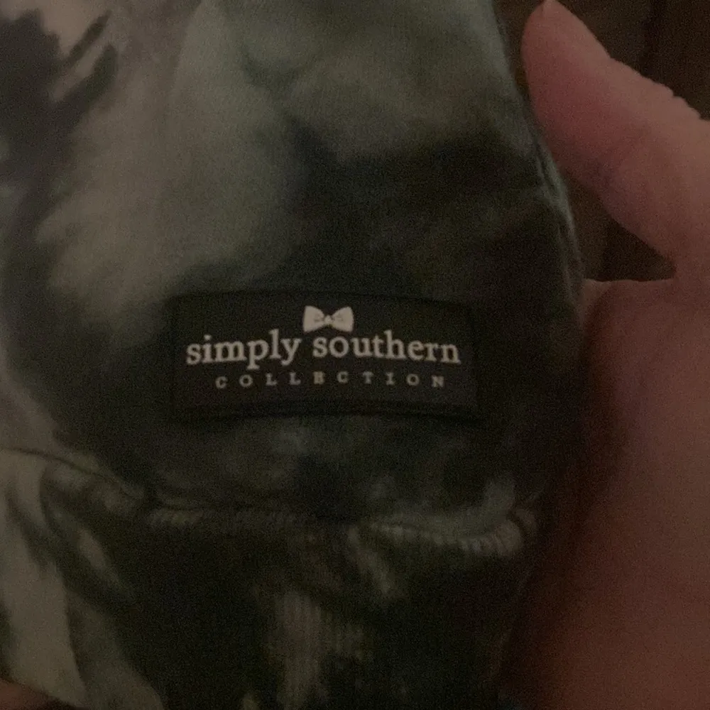 - Simply Southern Black and Gray Tie-Dye Hoodie - Image 2