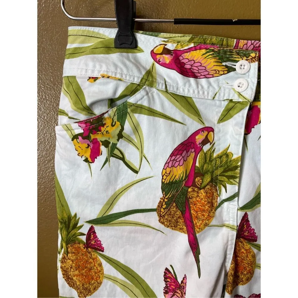 Vintage Bill Blass size 10 fun lighthearted Parrot themed capris. - Image 6