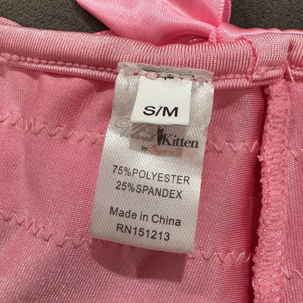 Velvet Kitten Pink Ruffled Lingerie Bloomer Boyshort with Candy Embellishments - Image 7