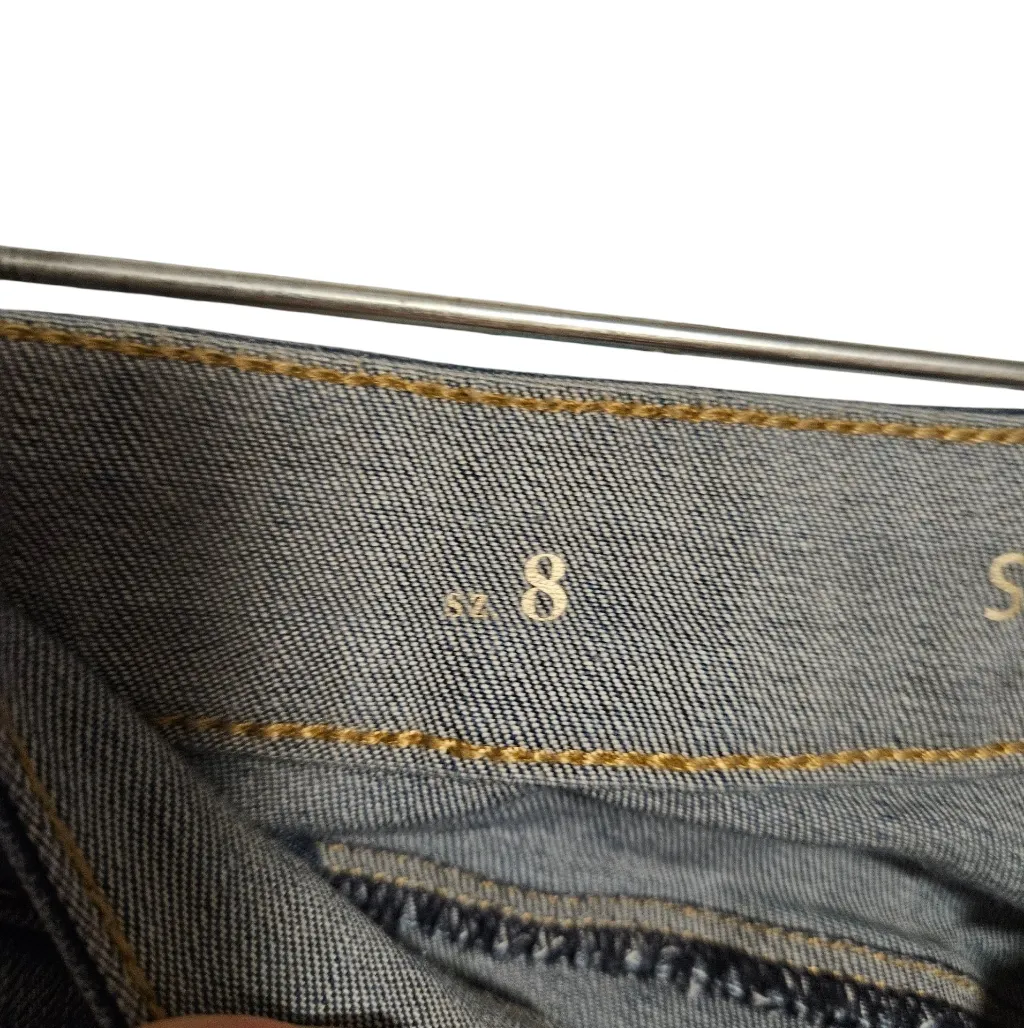 WHBM The Skinny Crop Jeans Size 8 - Image 4