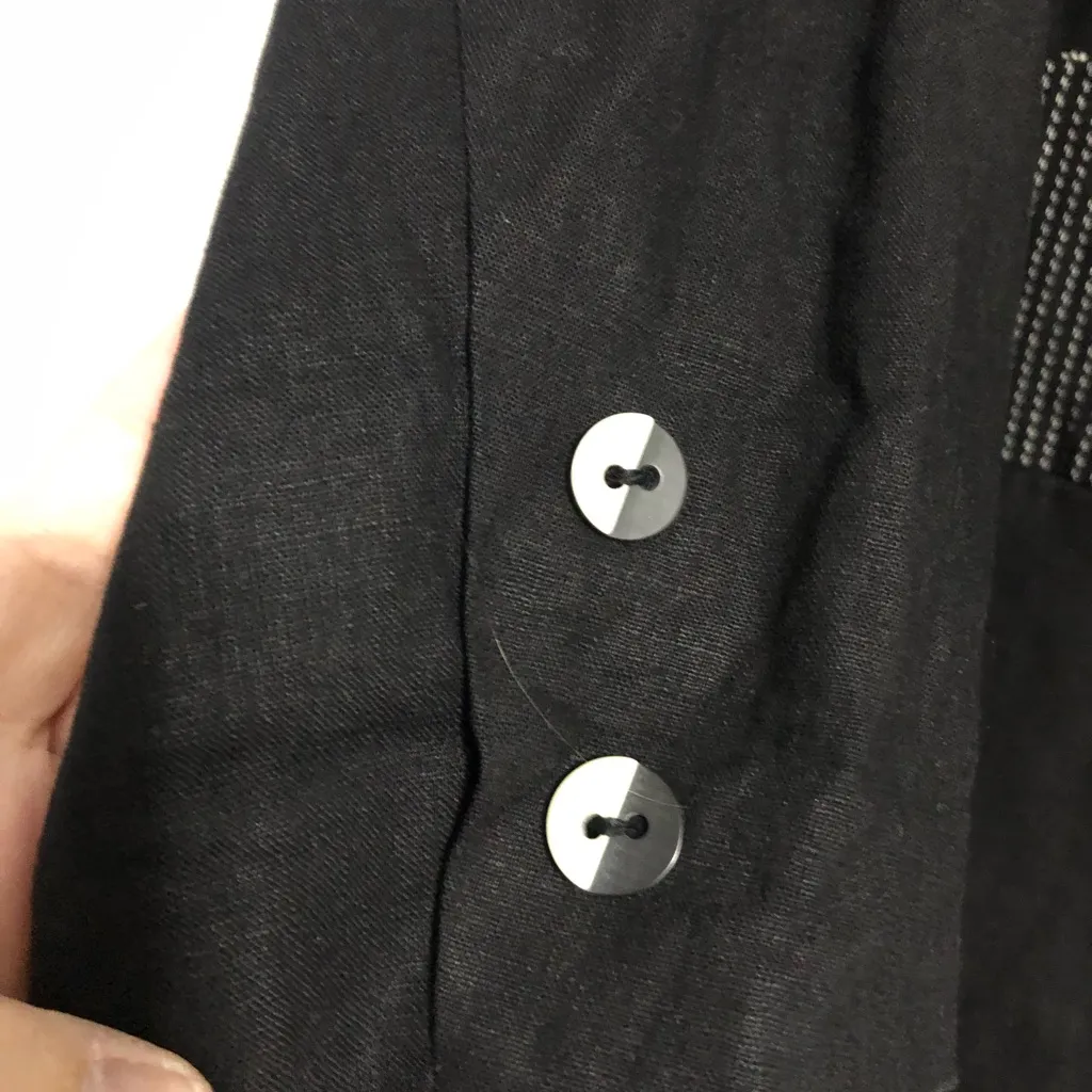 Newport News Black& gray Jeanology pattern blazer women sz 12 Y2k retro vintage - Image 8