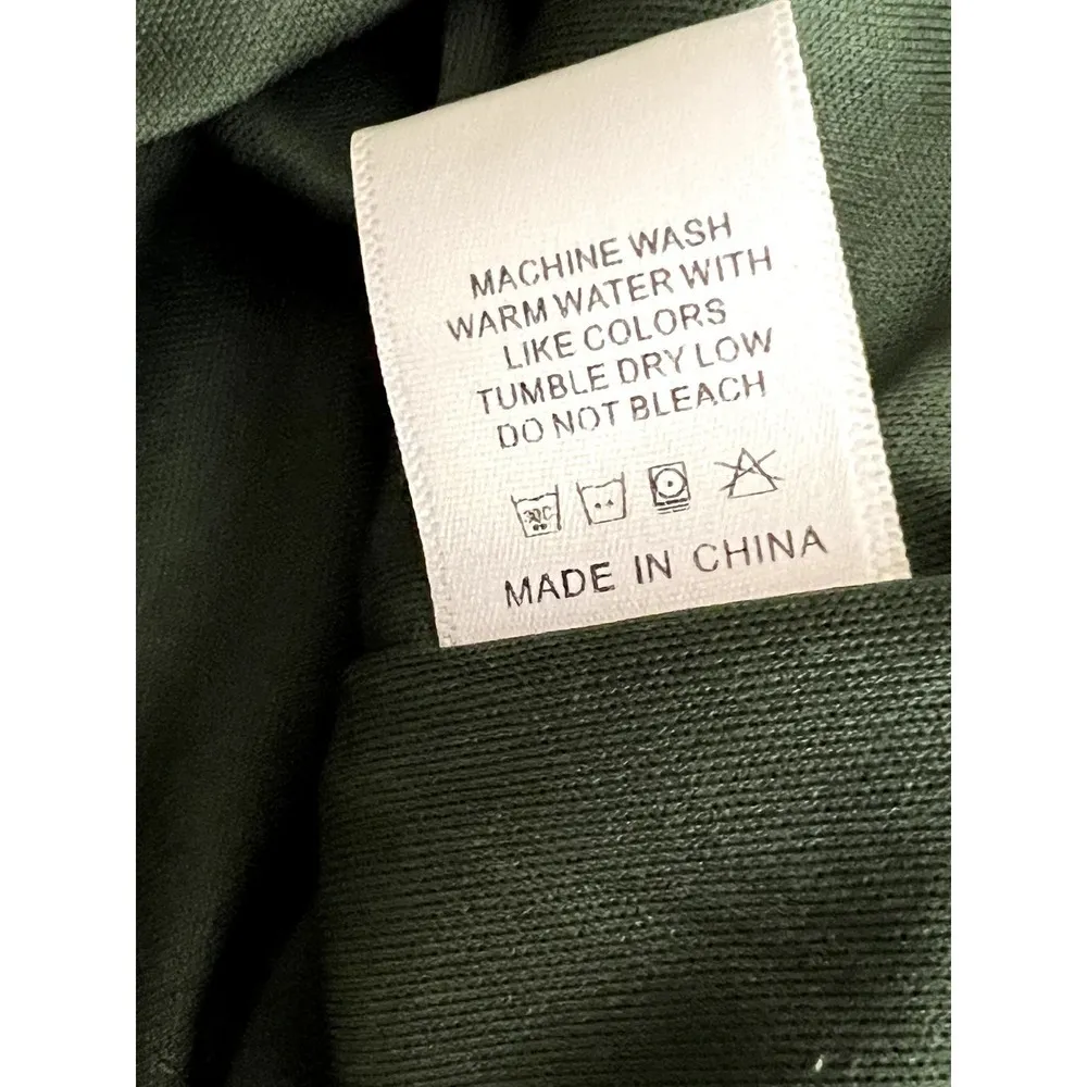 First love olive green medium  womens off shoulder lined blouse - Image 4