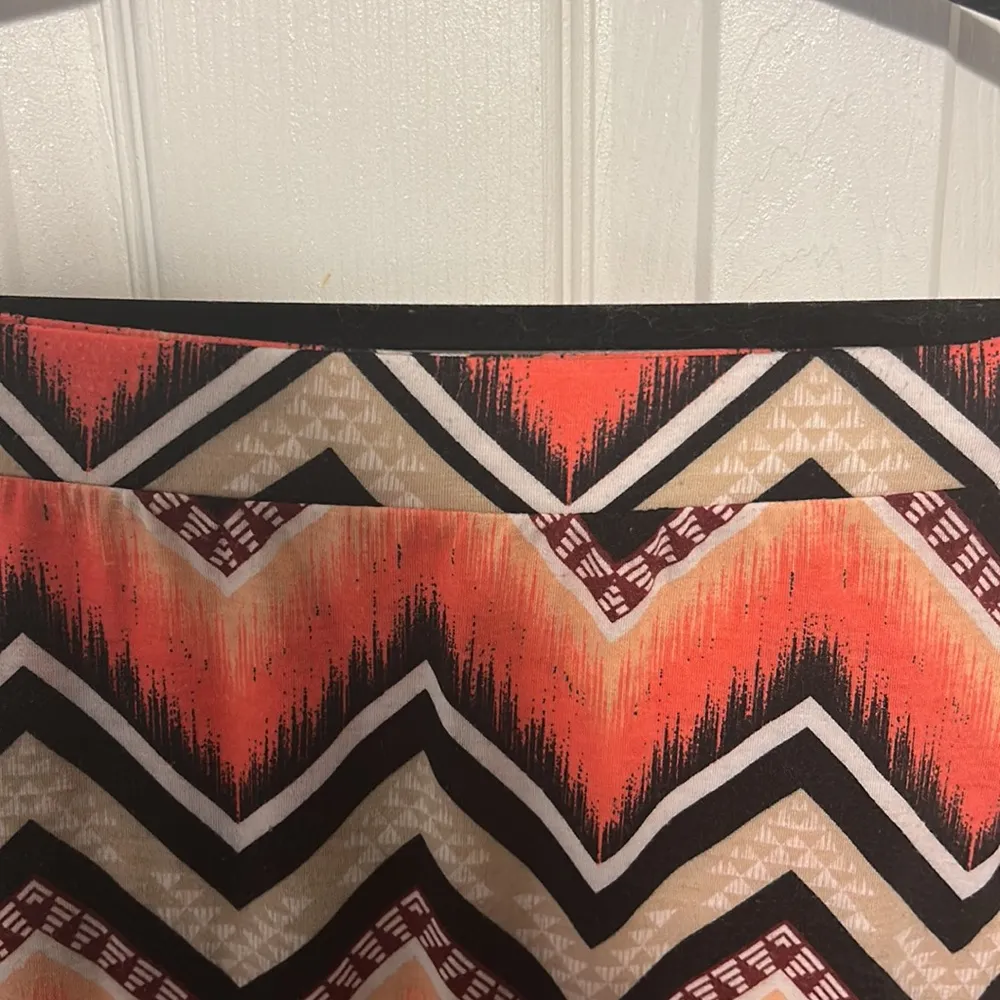 Chevron Print Maxi Skirt Size M - Image 5