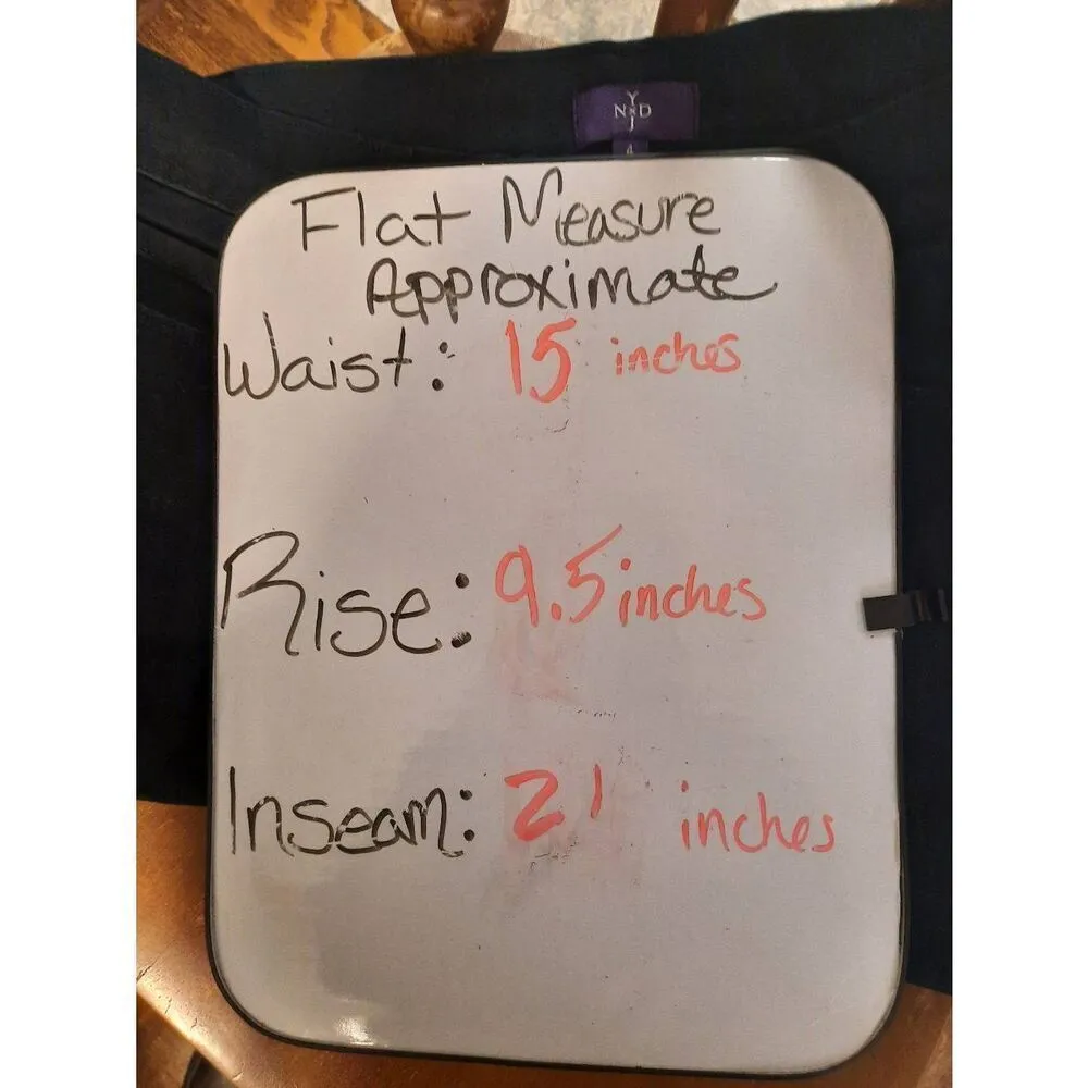 NYDJ Not Your Daughters Jeans Size 4 Black Capri Pants - Image 5