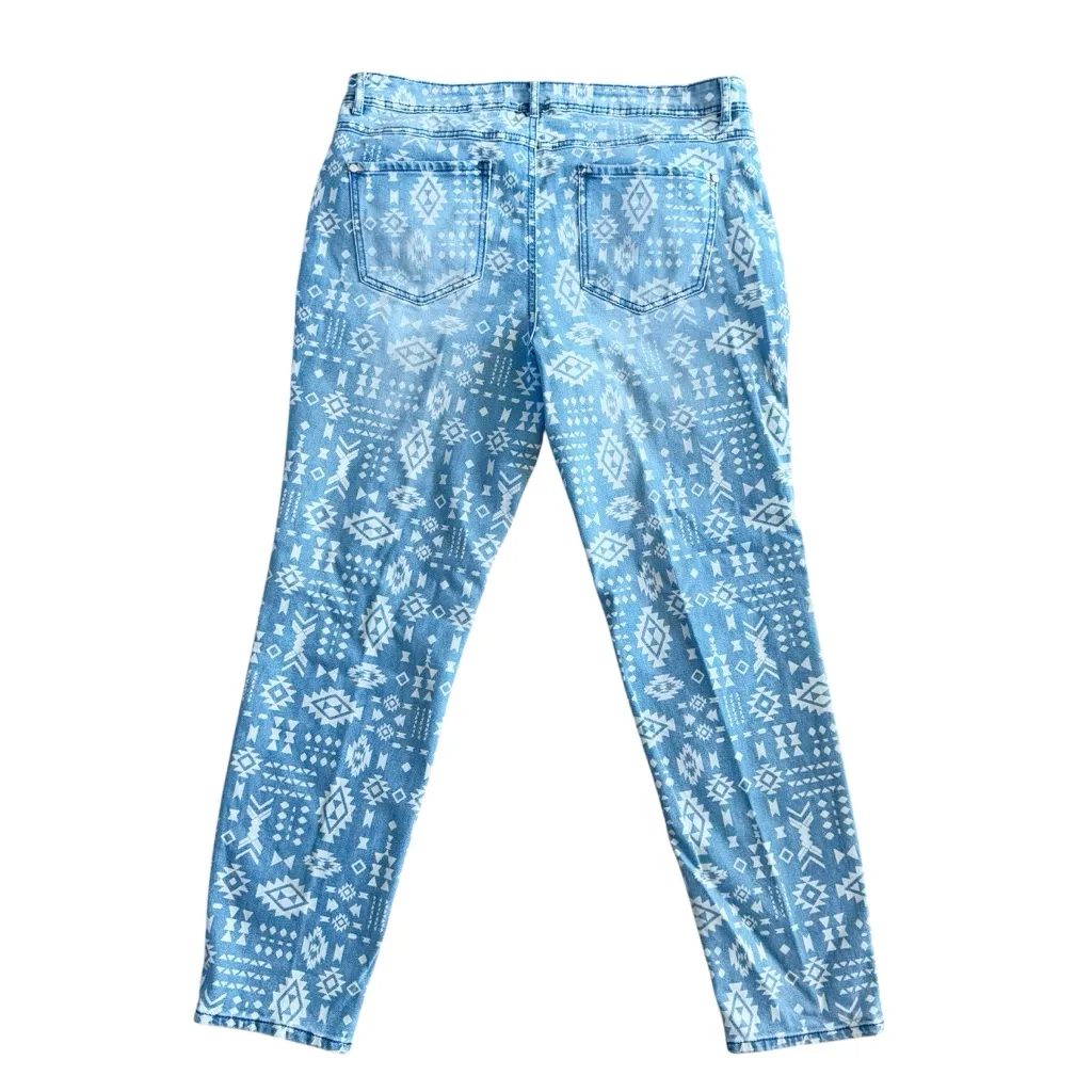 Cato Denim Aztec Print Denim Jeans size‎ 14 - Image 5