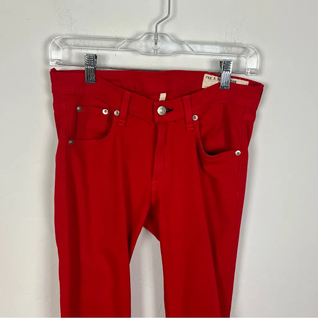 Rag and Bone  Capri Pants in Red - Image 2