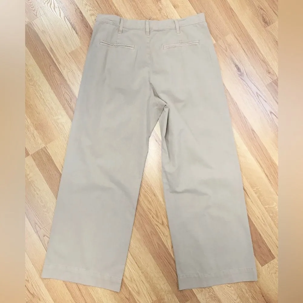 PISTOLA Ellery High Waist Wide Leg Trouser Pant Tan Sesame Size 31 Petite New - Image 3