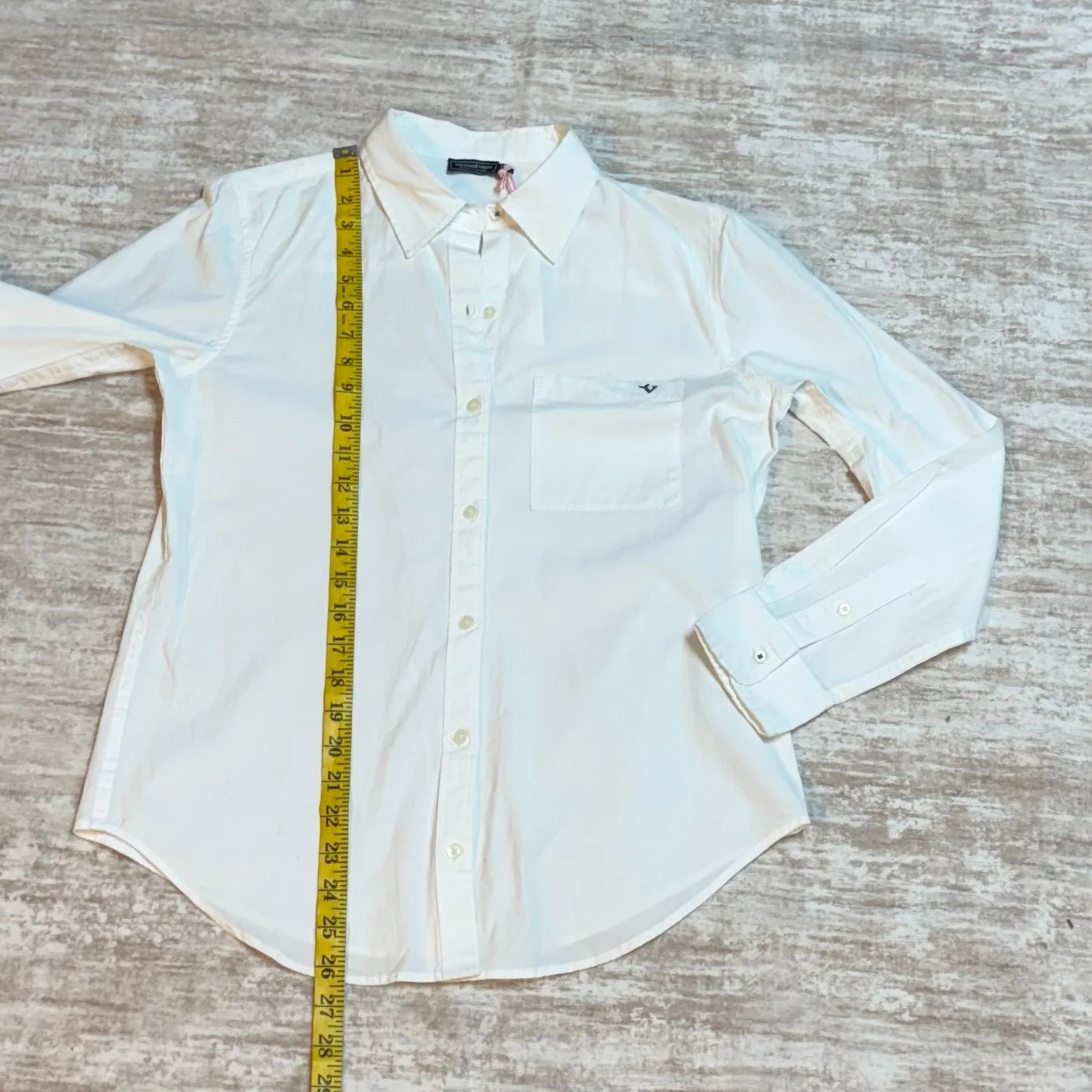 Vineyard Vines Women’s 2 White Cap Poplin Classic Button Down Woven Tops Collar - Image 4