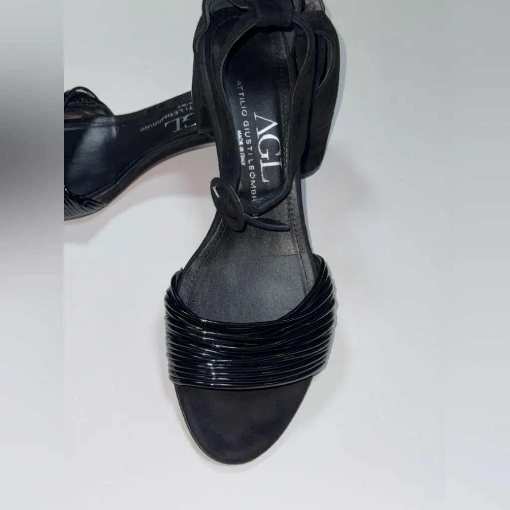 AGL Attilio Giusti Leombruni Black Women's Sandals 🖤 Size 9 - Image 6
