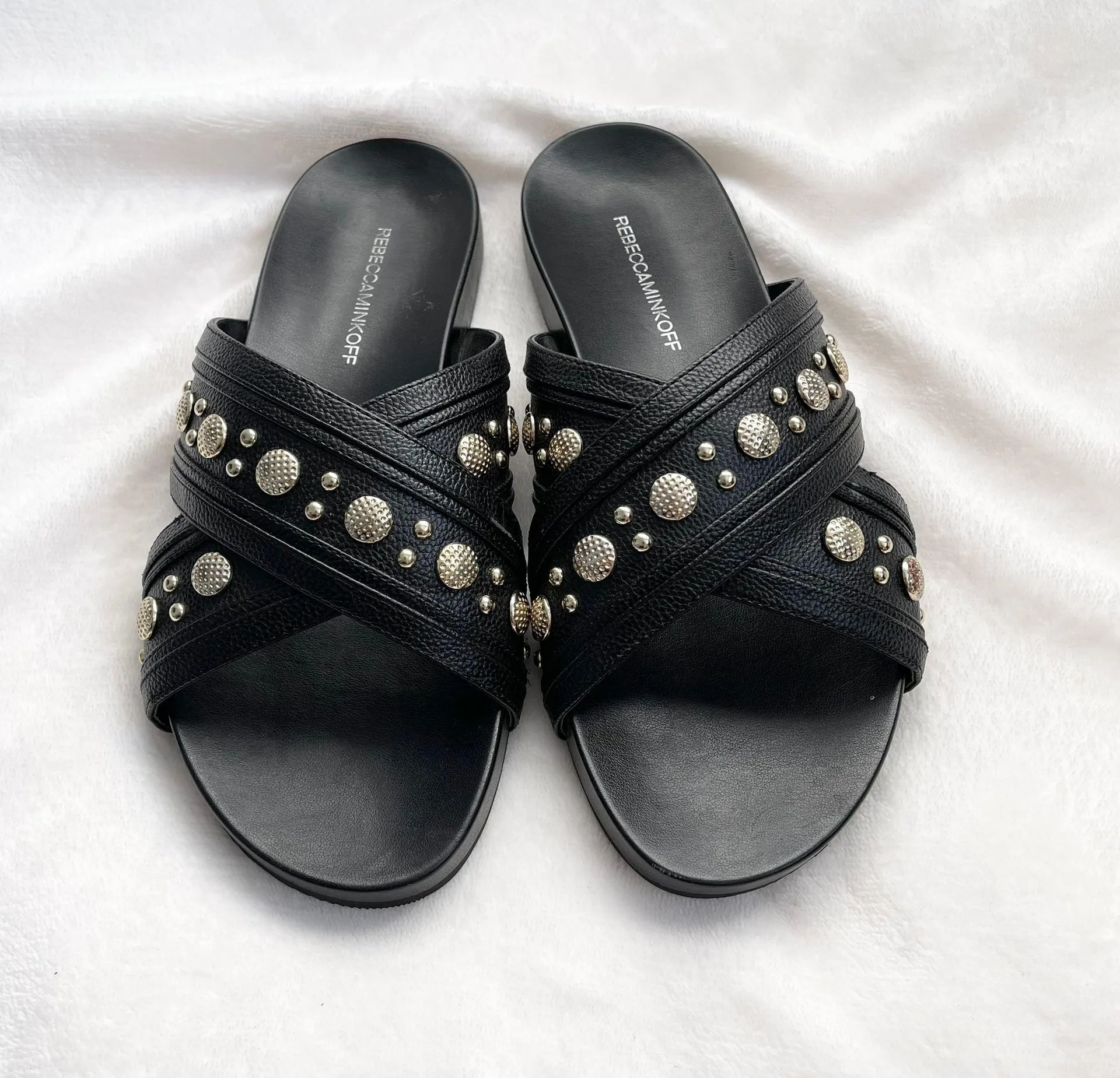 Studded Black Sandals - Image 2