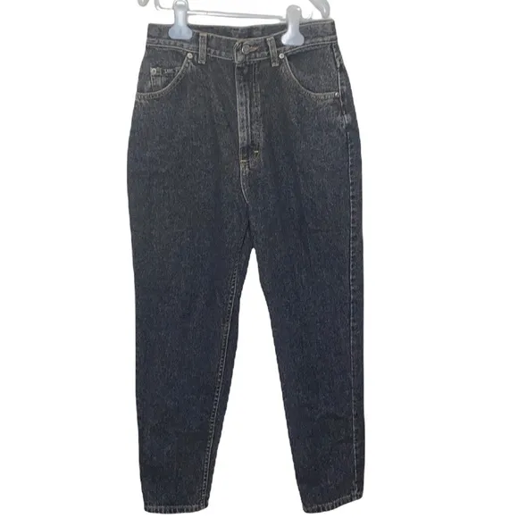 Lee vintage Union made in USA ultra high rise faded black mom jeans size 12 - Image 15