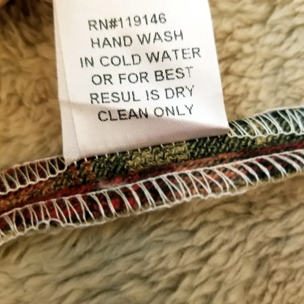 {M} Jodifl Plaid Faux Fur Lined Waterfall Vest - Image 9