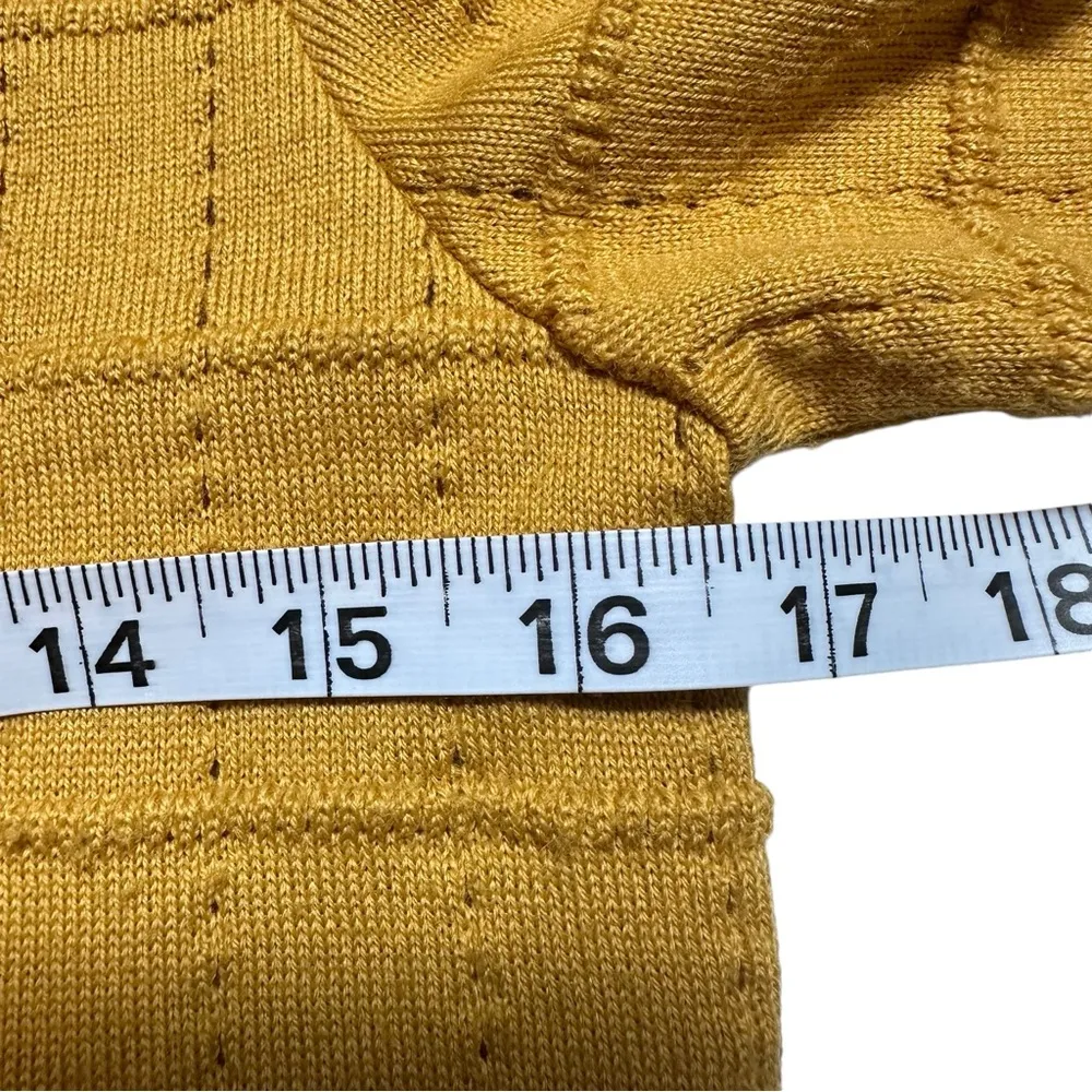 See By Chloe Mustard Yellow Knit Cardigan Sweater size medium - Image 5