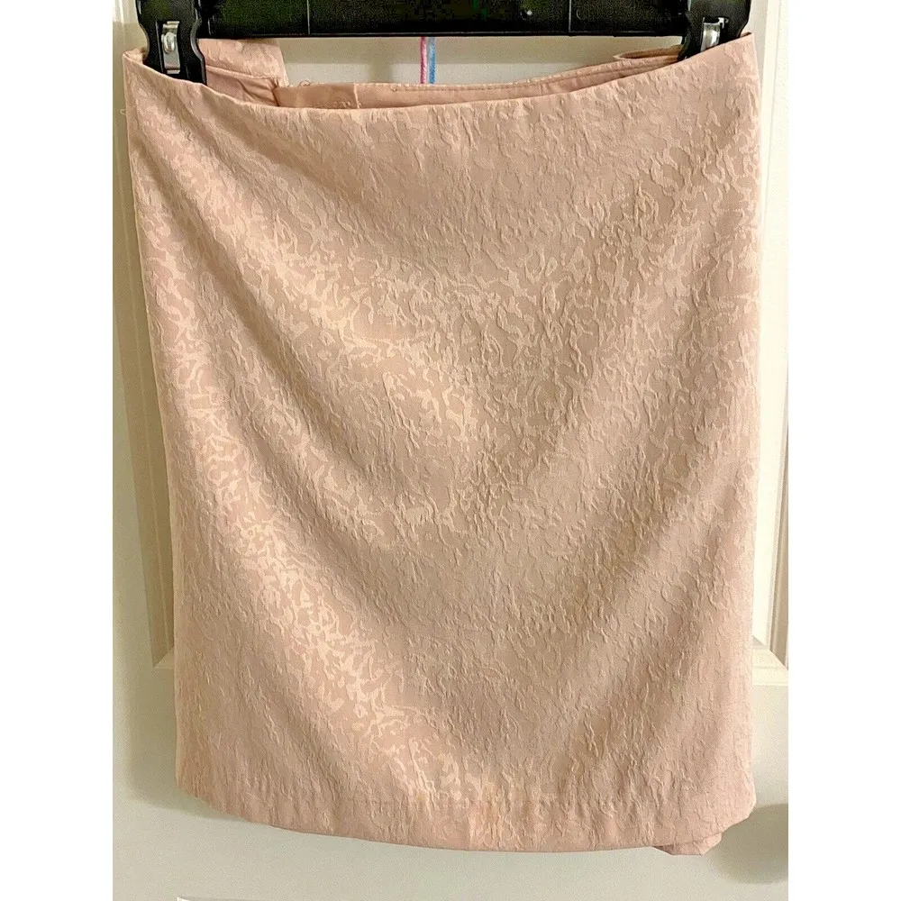 HOUSE OF HARLOW Jacquard skirt in Light Pink size XL‎ - Image 4