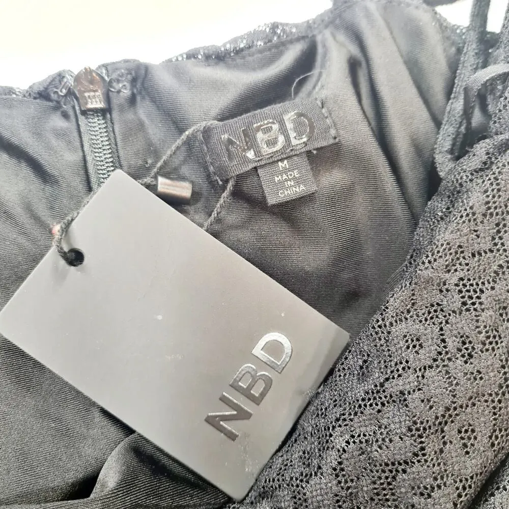 NBD Donita Mini Dress in Black Medium - Image 6