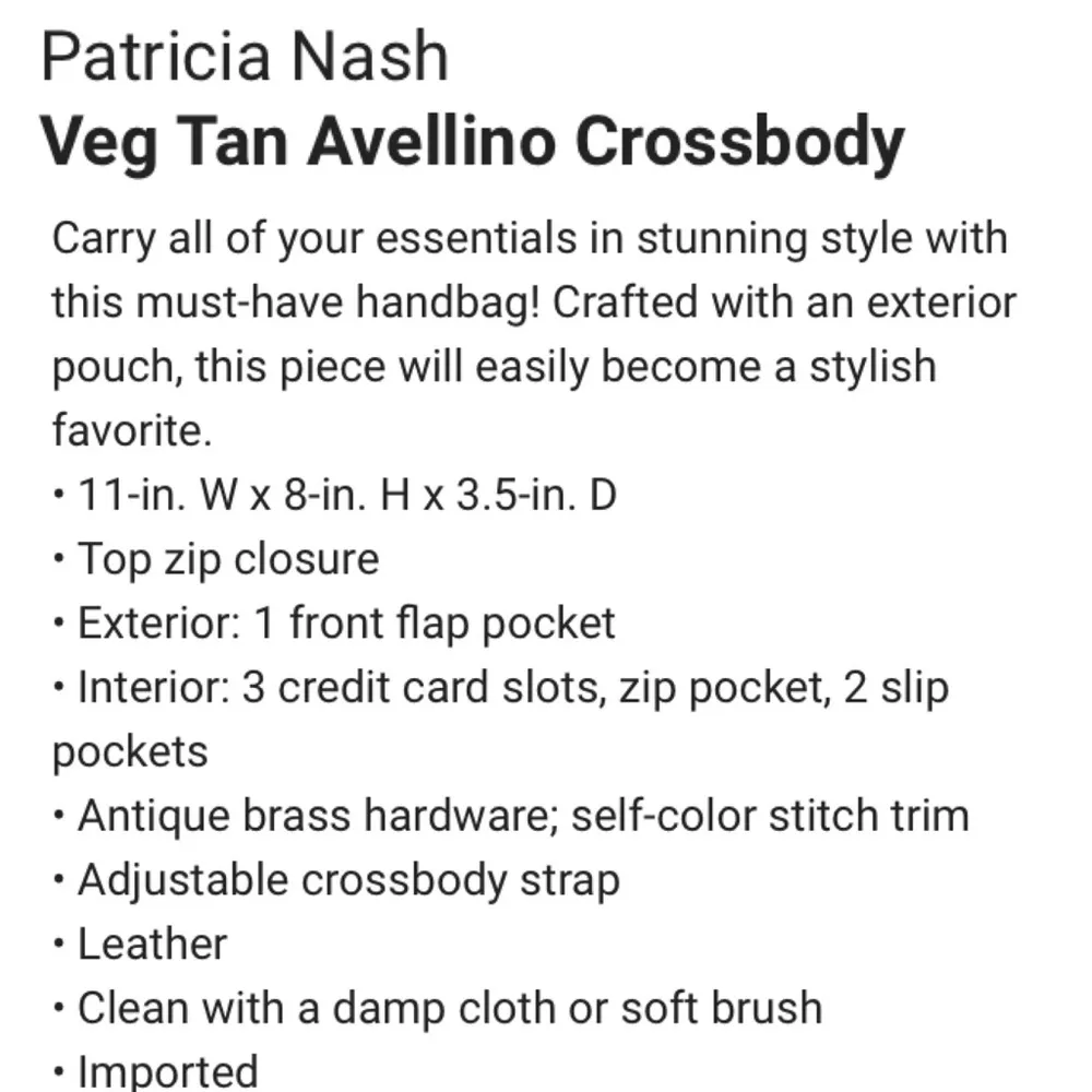 PATRICIA NASH “Avellino” Brown Italian Leather Crossbody Bag - Image 16