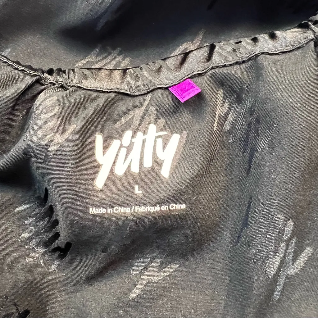 Yitty Black Spaghetti Strap Top, Size: Large - Image 3