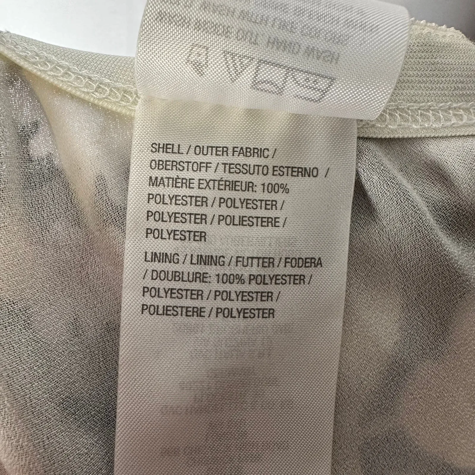 Bob Mackie Floral‎ A-Line Soft Flowy Knee Length Gray Yellow Skirt Medium - Image 6