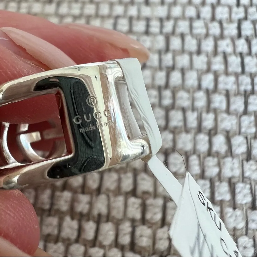 Gucci Interlocking Wide Open Band Ring - Image 7