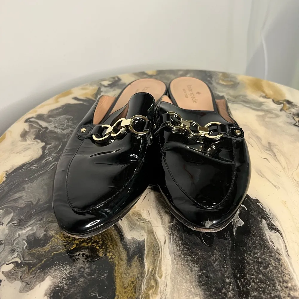 Kate Spade Cece Too Patent Leather Loafer Mules - Image 6