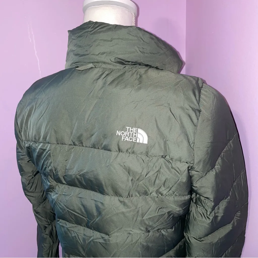 The North Face Women S Flare II 550-Down Insulated Puffer Jacket Olive Green - Image 6