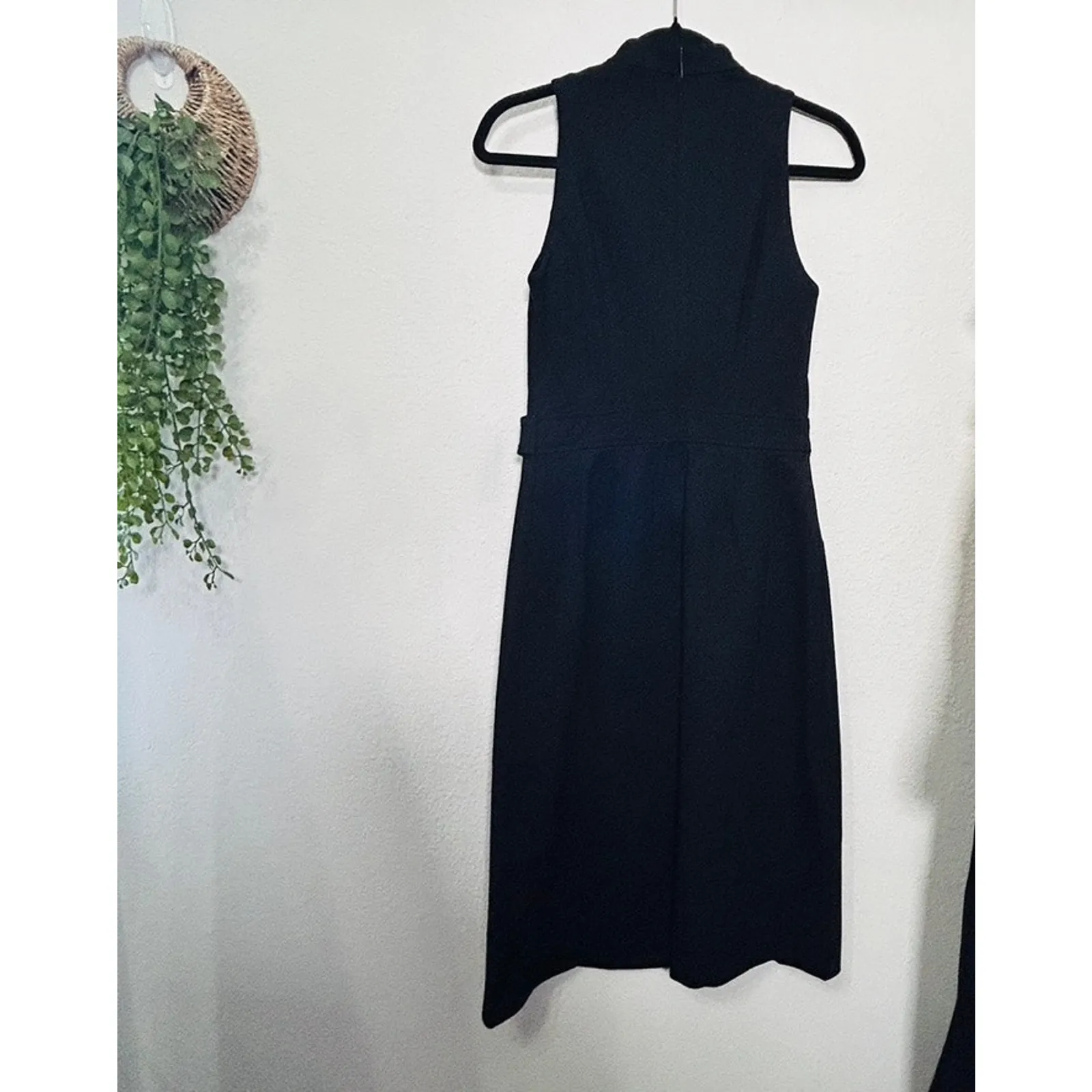 NEW Spanx Ponte Cargo Midi Dress Black Faux Wrap Quiet Luxury Capsule Size XS - Image 5