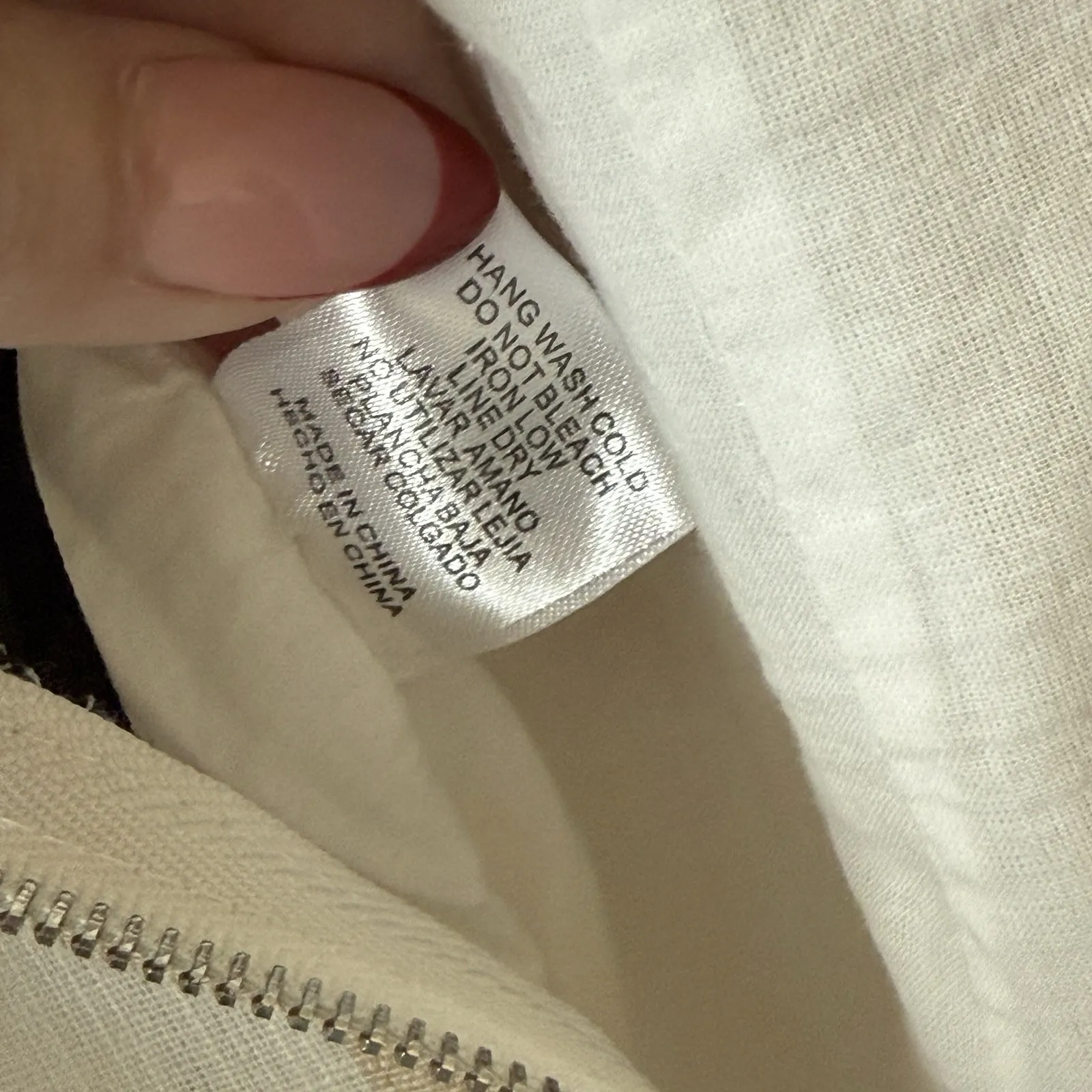 FOREVER 21 Wide Leg Jumpsuit Side Cutouts Cream Taupe Stripe Small - Image 8