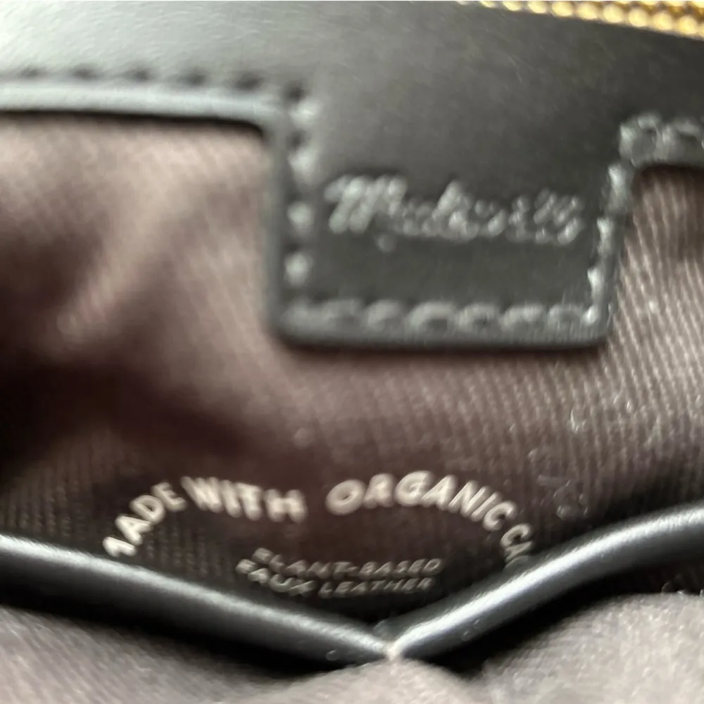 Madewell Women's black faux Leather Tote Bag with‎ Sturdy Handles - Image 7