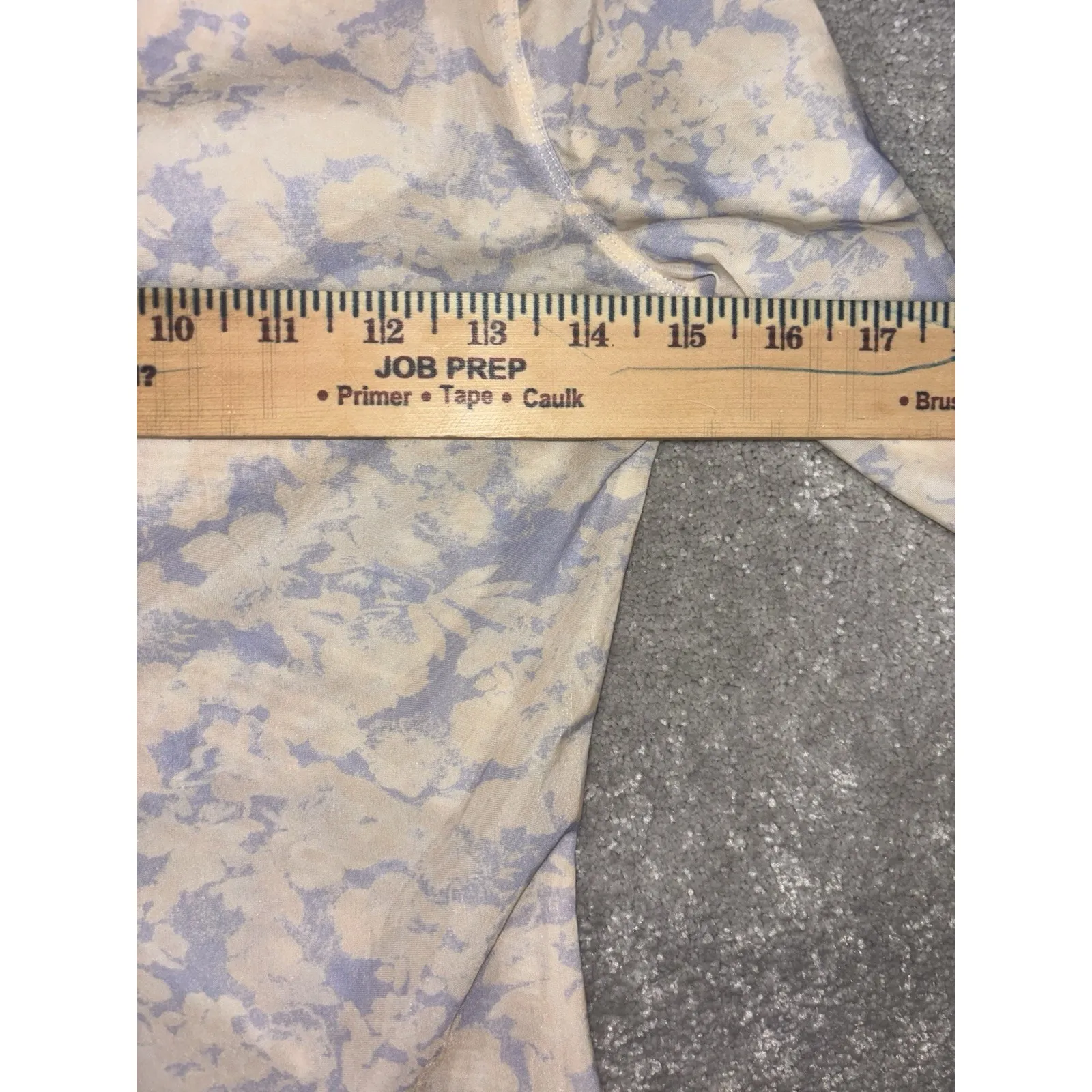 Intimately Free People Walk This Way Printed Sheer Top Small Blue Yellow Floral - Image 5