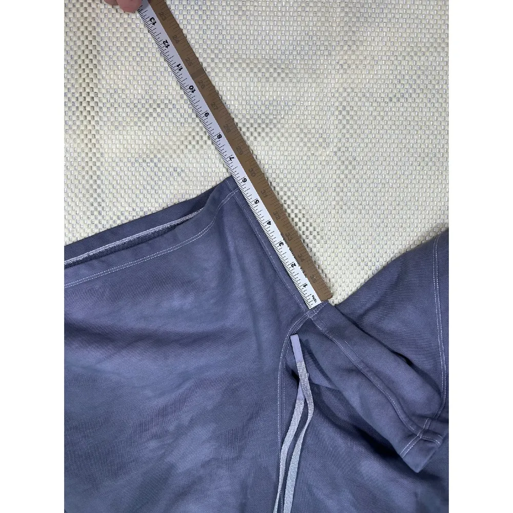 Lululemon Scuba Sweat Shorts Lounge Comfy Casual Athletic Gray Tie Dye 4‎ - Image 5