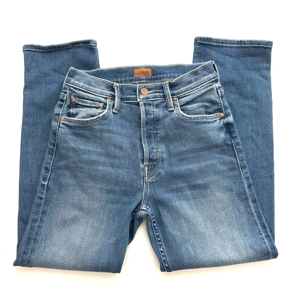 MOTHER The Tomcat Jeans In Layover Size 25 Blue - Image 4