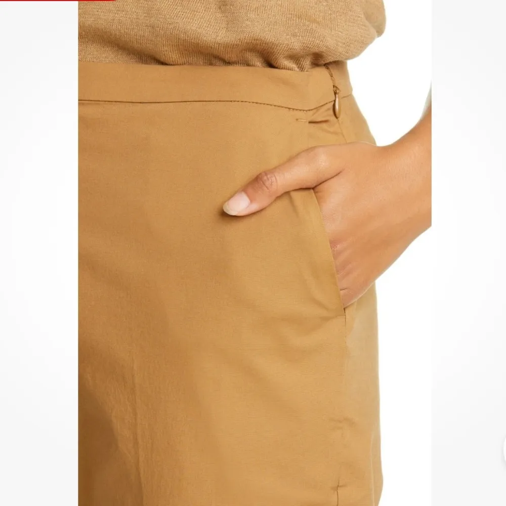 Eileen Fisher Organic Cotton Stretch Poplin High Waisted Pants - Size 4 - Image 3