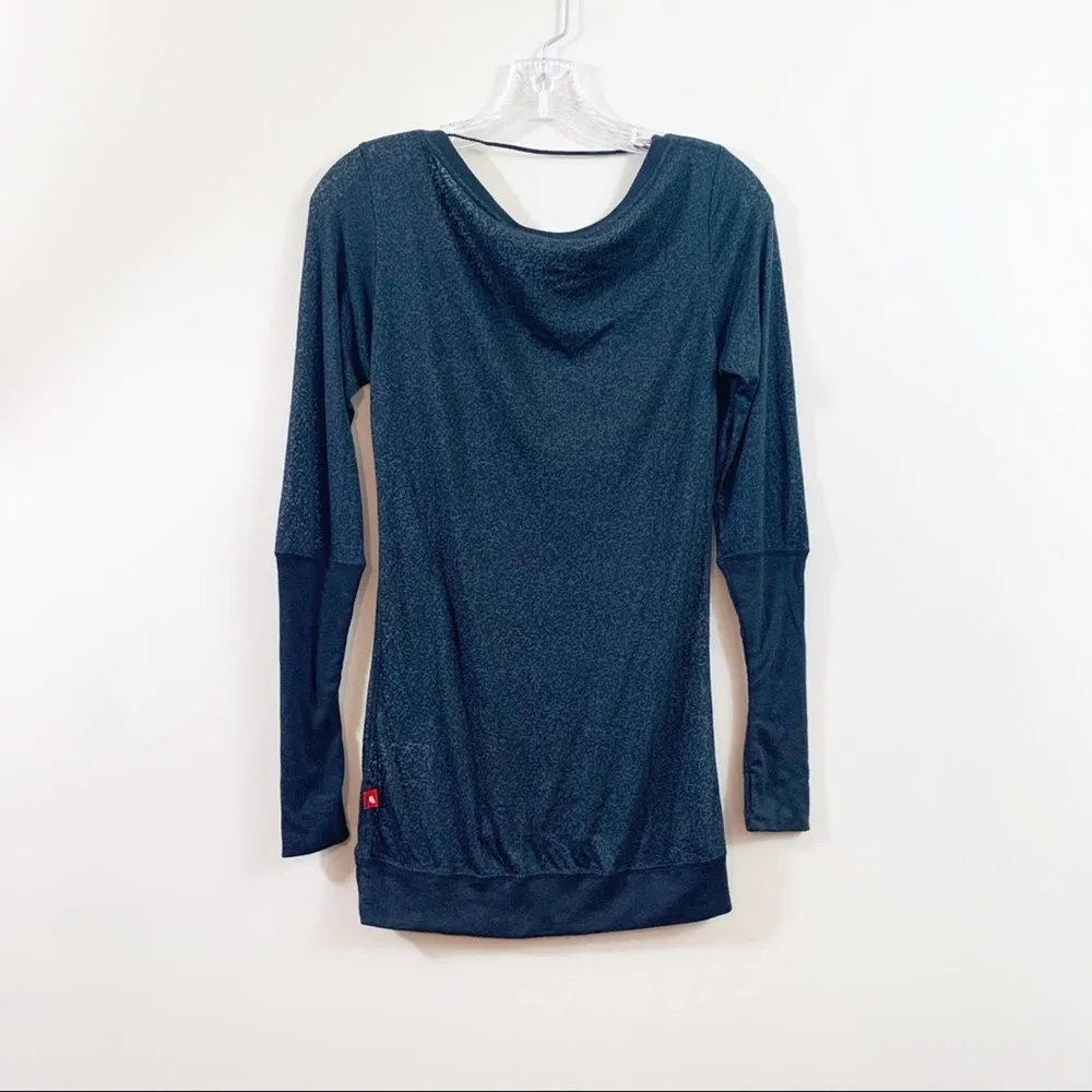 Nike Black Cheetah Sheer Long Sleeve Top - Image 7