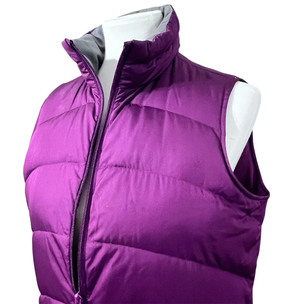 Lands’ End Purple Down Filled Puffer Vest Size Small - Image 2