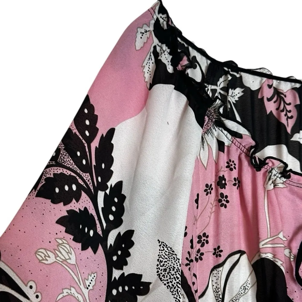 Vintage Dress Barn Lace Up Pleated Top Flare Sleeve Boho Grunge Fairy Y2K Size S - Image 3