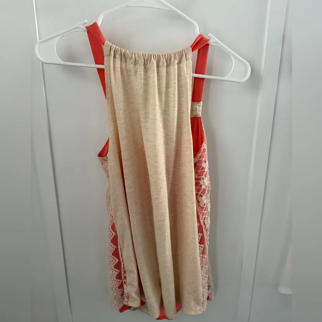 Rewind Red and Cream Lace Camisole - Image 2