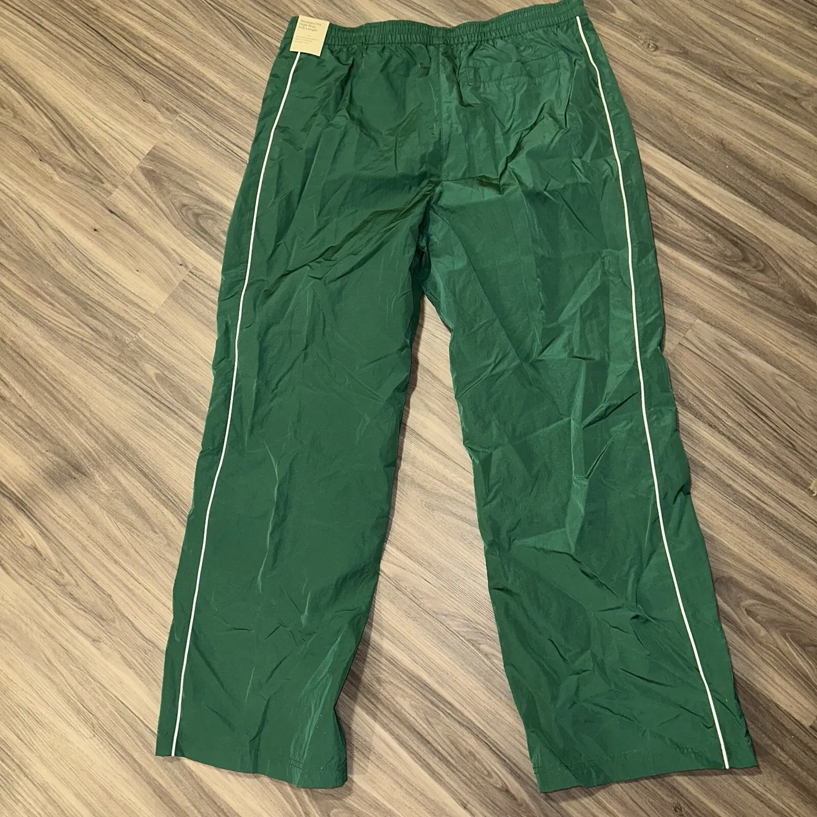 NEW Nike Windrunner Women's High-Waisted Woven Open-Hem Gorge Green Pants NWT XL - Image 3