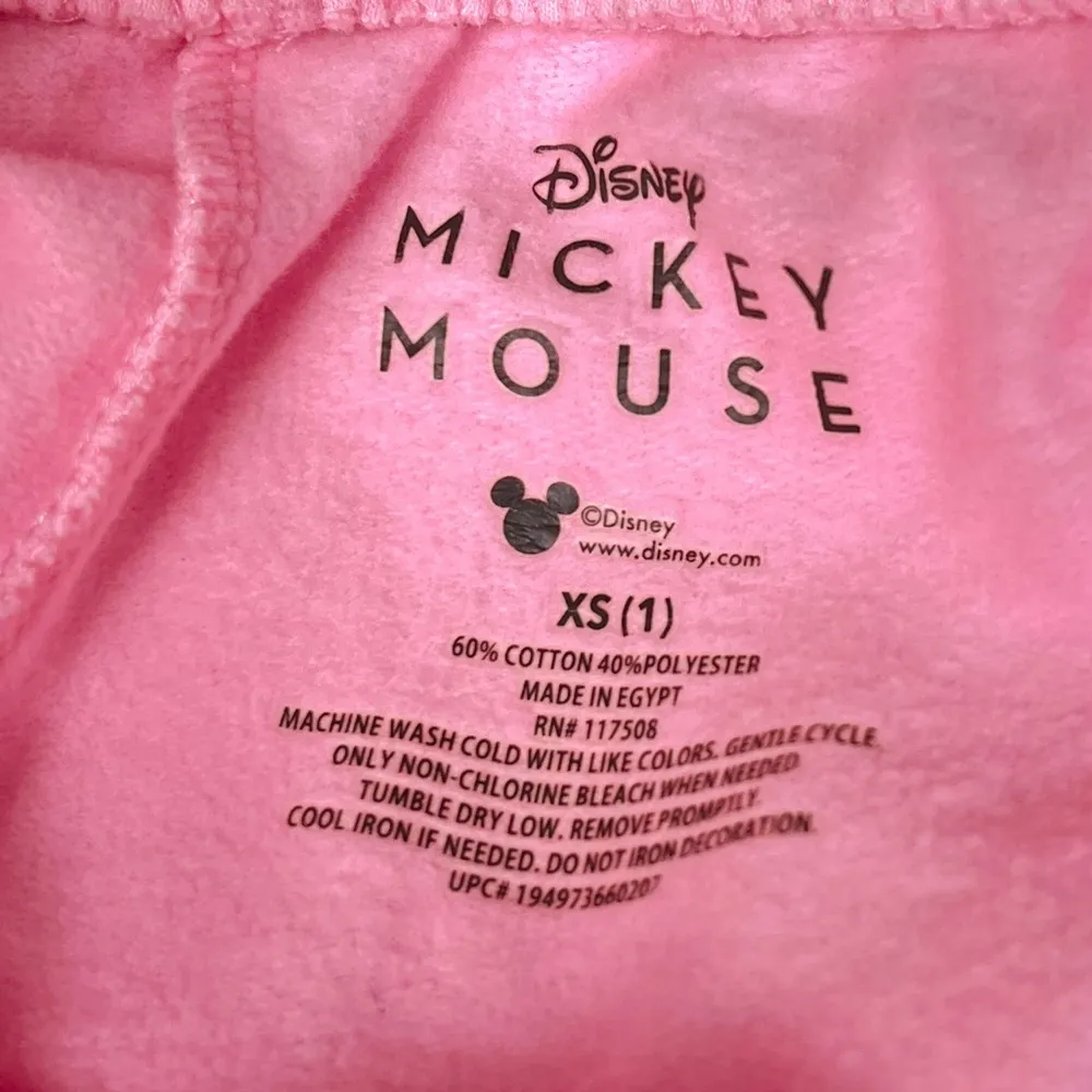 Disney Mickey Mouse High Waist Short Sweat Shorts Barbie Pink Size XSmall 1 - Image 3
