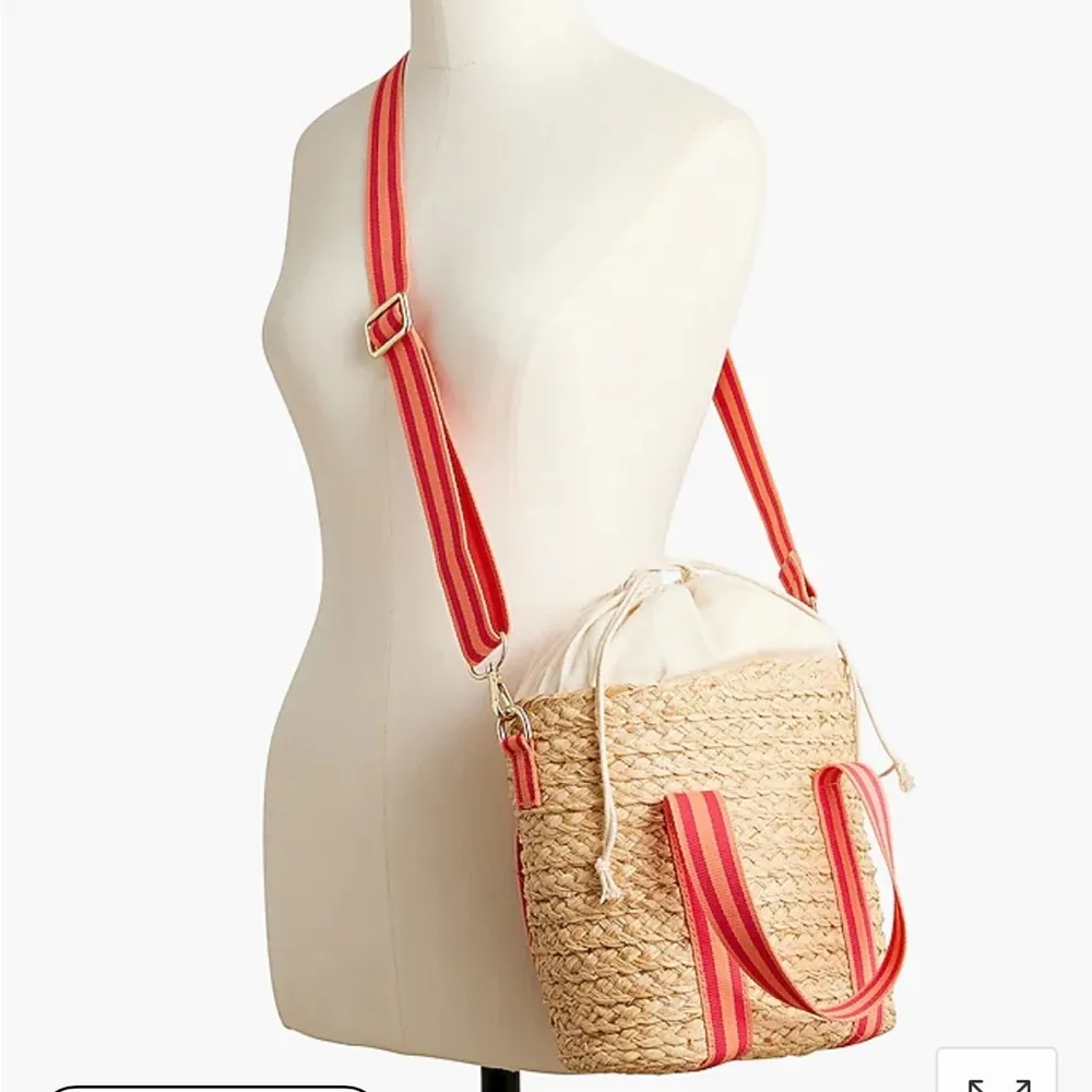 J.Crew Raffia tote bag - Image 4