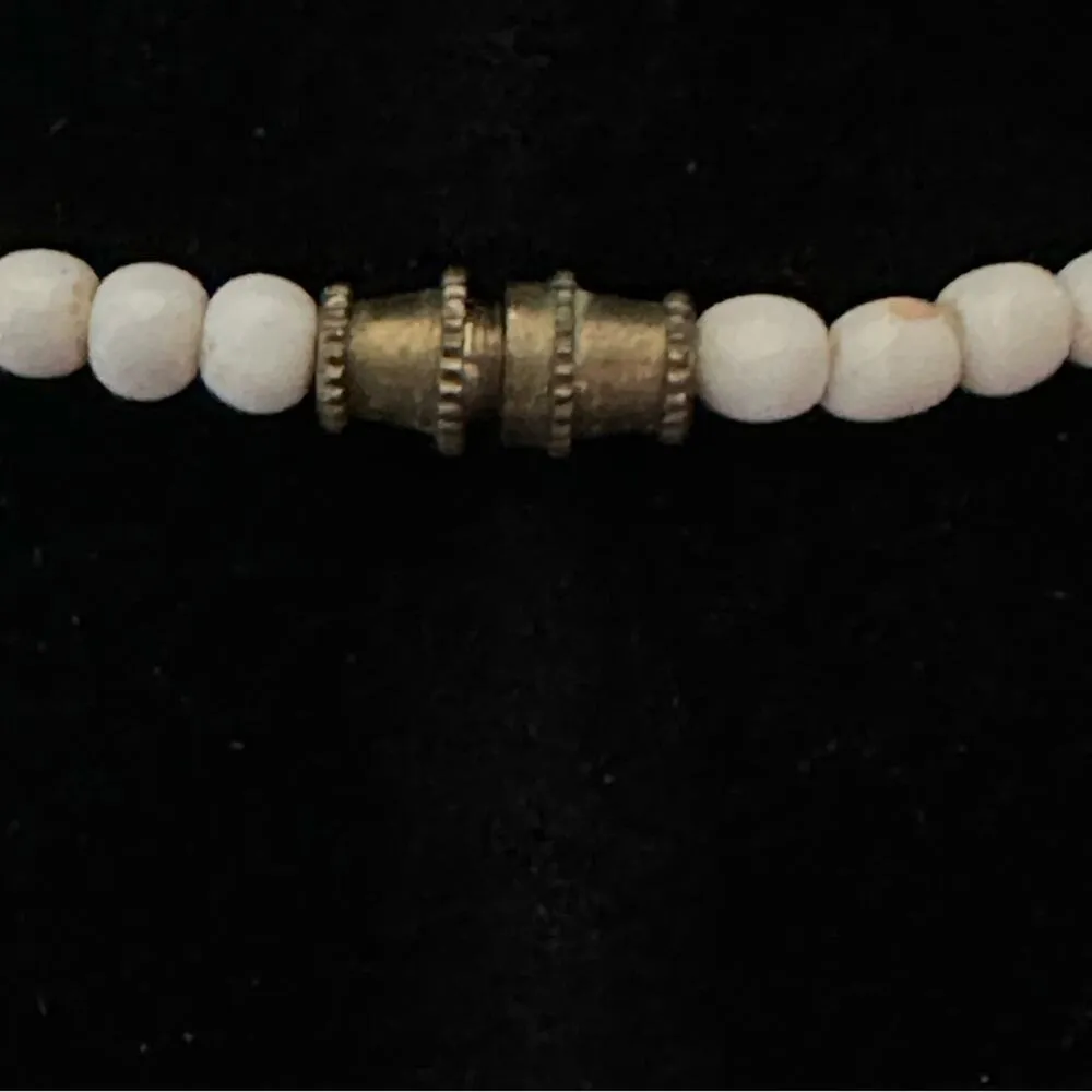 Vintage Cadoro Moon Snail Seashell Bib Necklace White - Image 5