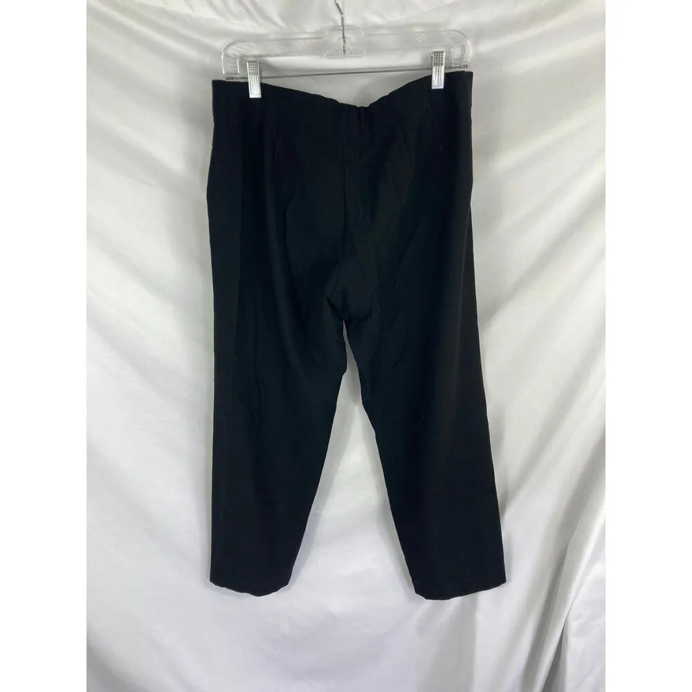 Eileen Fisher black Textured Leggings Size 2x - Image 3
