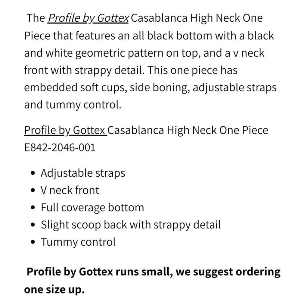 NWT Profile by Gottex Casablanca Strappy One - Image 12