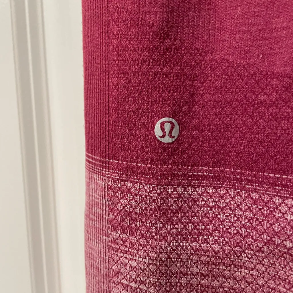 Lululemon Athletica Burgundy Leggings - Image 2