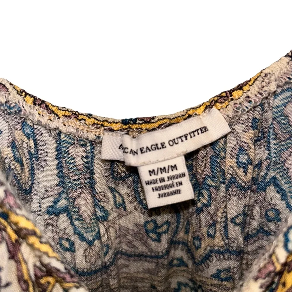 American Eagle Outfitters Bohemian Paisley Romper Jumpsuit Women’s Size Medium! - Image 5