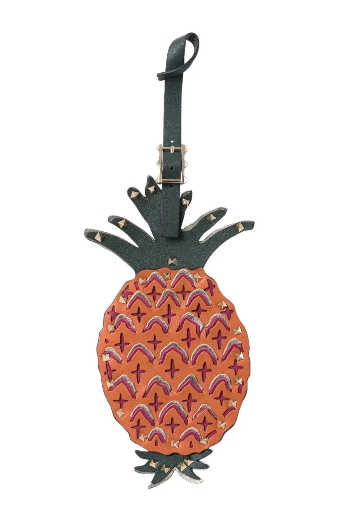 Valentino Garavani Studded Leather Pineapple Bag Charm - Image 11