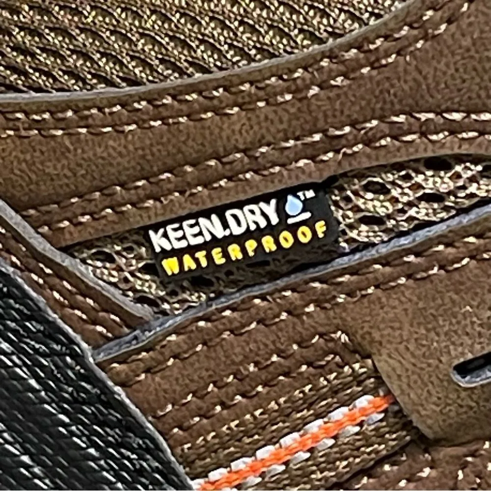 KEEN Koven Women's Waterproof Mid Hiking Boots Dark Earth/Arabesque Size 7.5M - Image 5