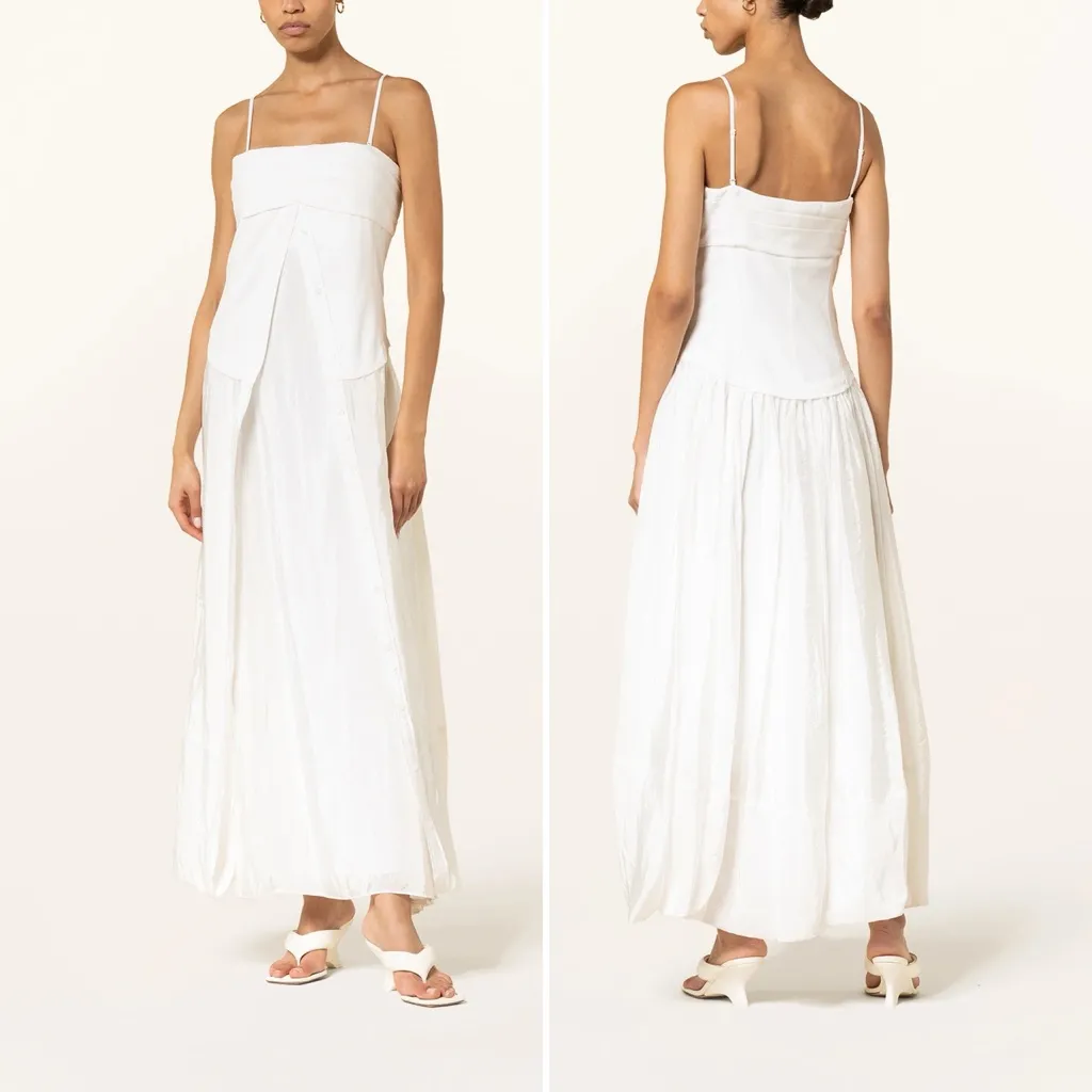 NWT SIMKHAI Ala Parachute Dress Size 0 White - Image 3