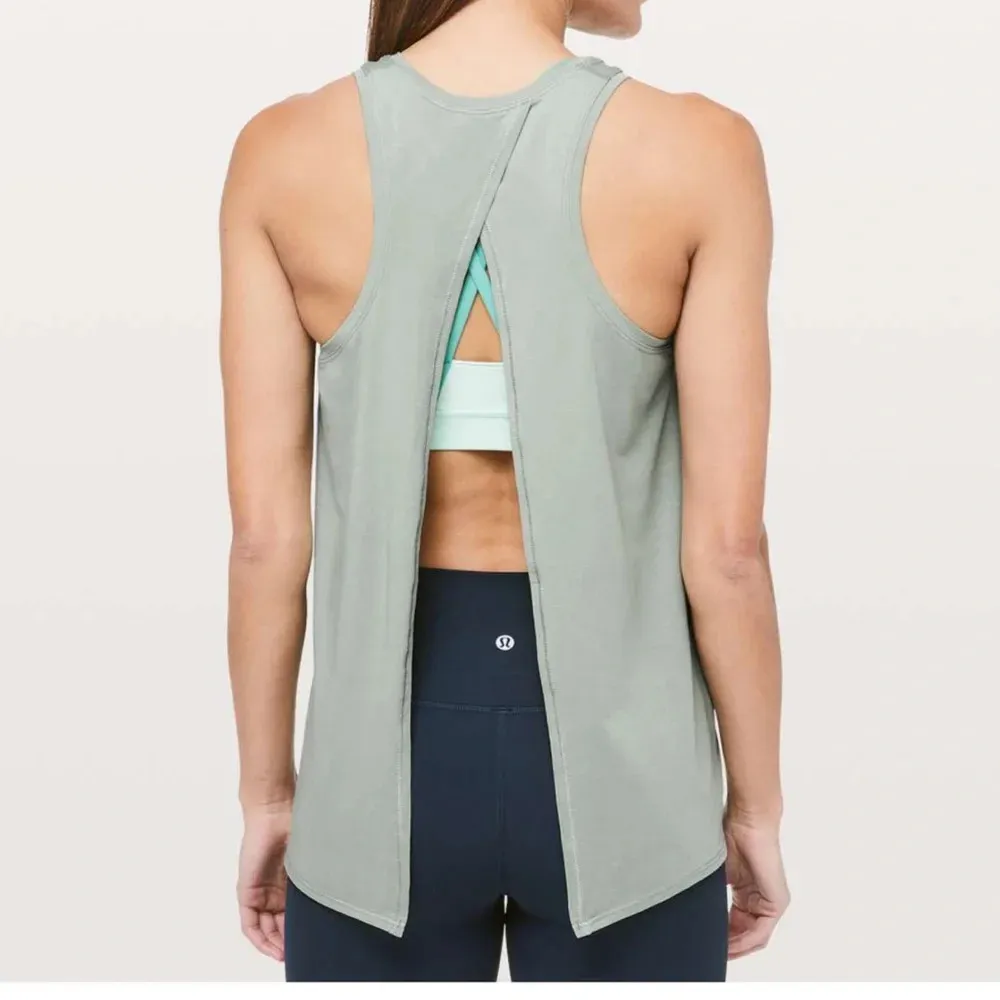 Lululemon All Tied Up Tank Palm Court - Size 12 - Image 3