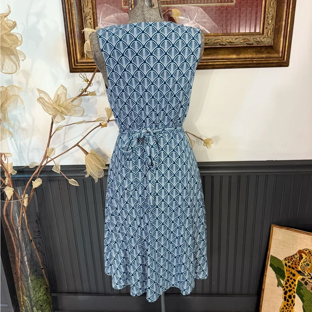 41 Hawthorn Lorene Faux Wrap Knit Dress in Teal Green ~ Size Medium 💚🍄 Blue - Image 4