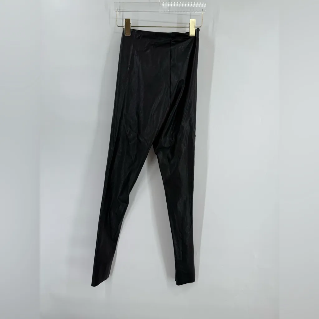 Commando faux leather black‎ leggings size medium - Image 6